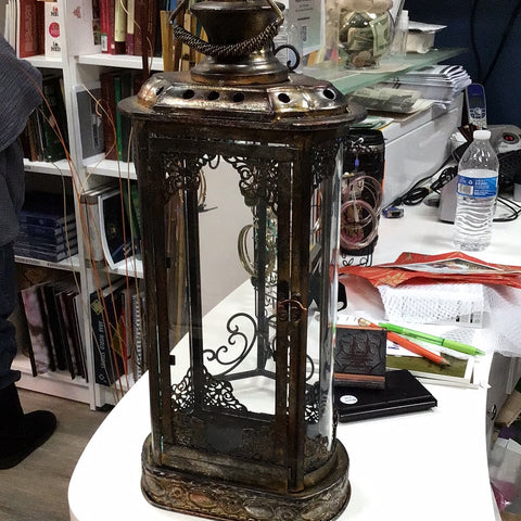 Moroccan candle lamp