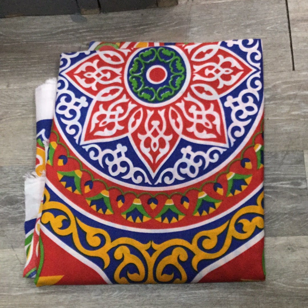 Multi Colored (Red,Yellow,Green,Blue) Table Cloth