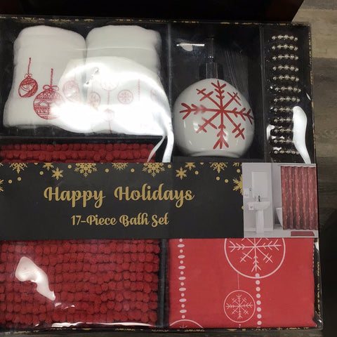 Holiday bath set 17 piece