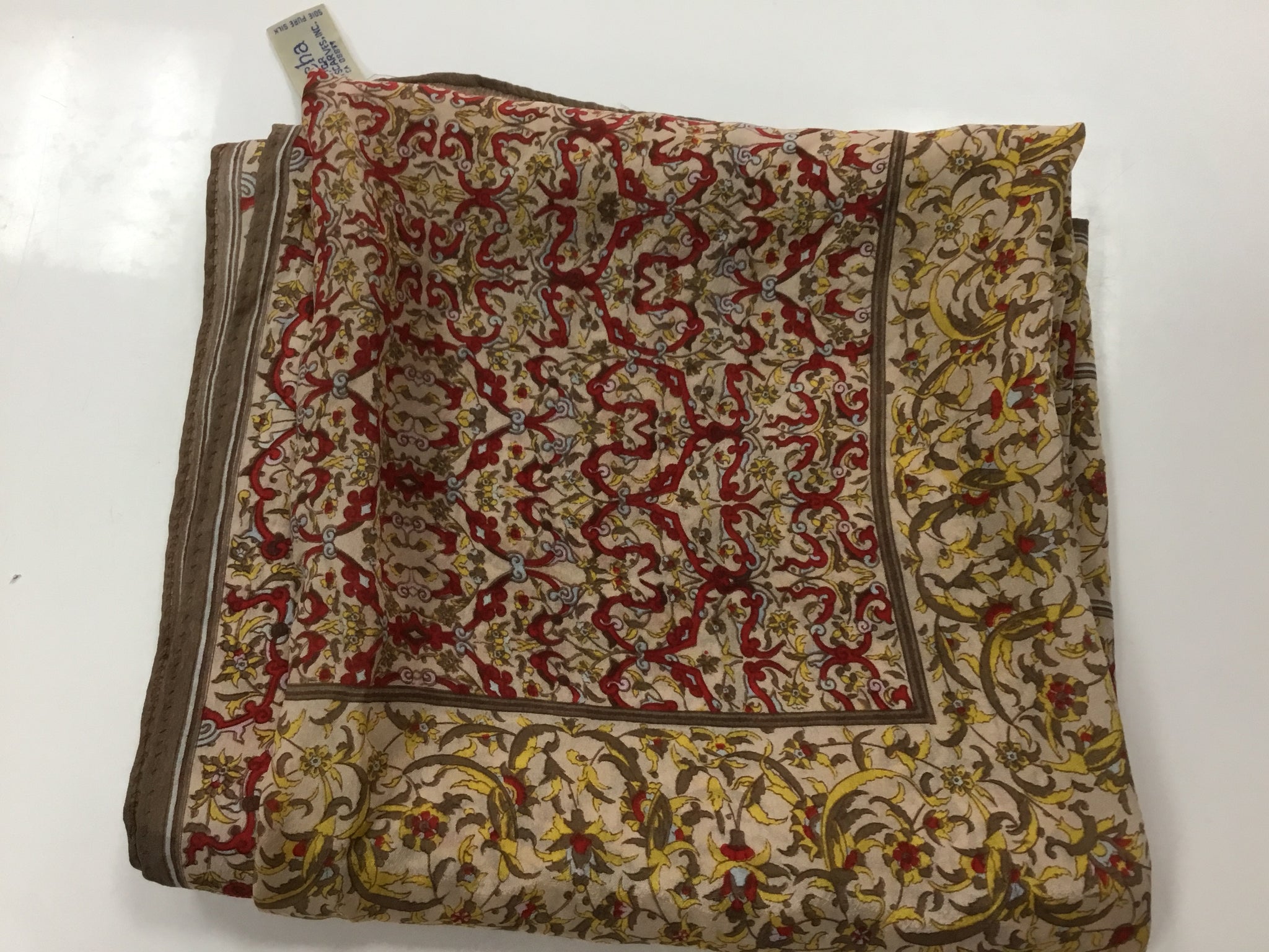 Colourful silk scarf