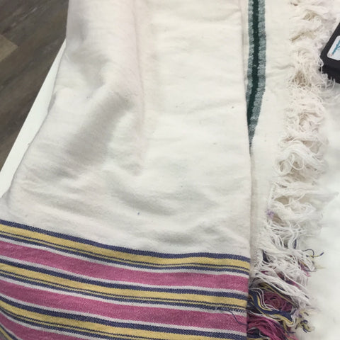 Pink and white cloth