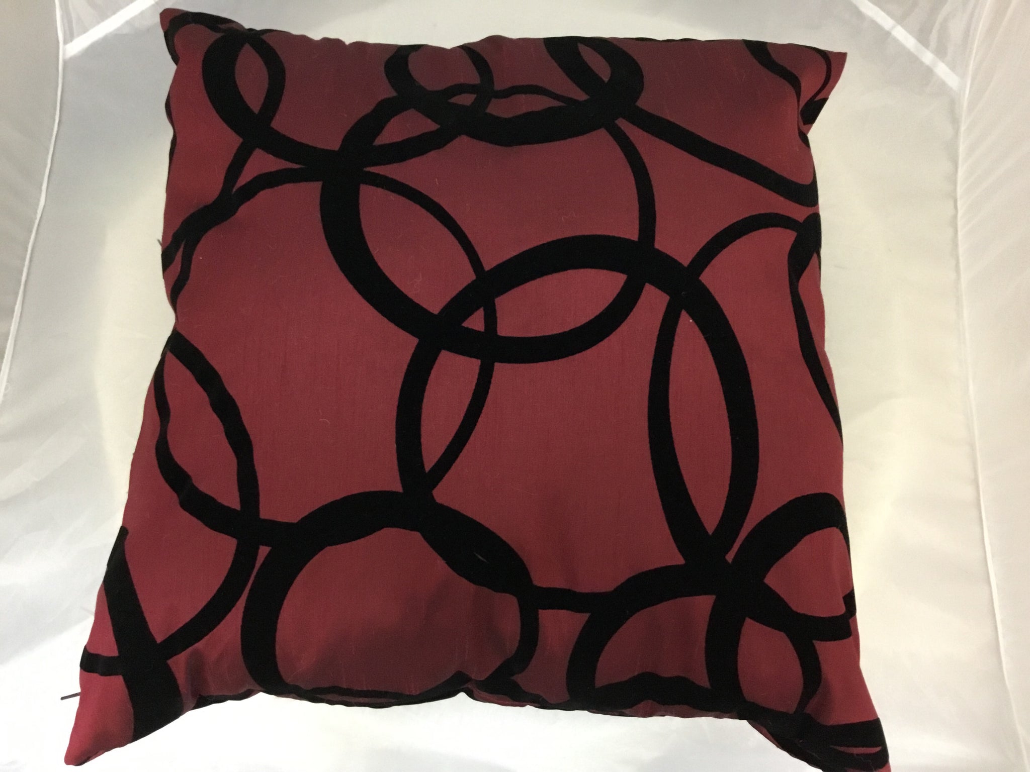 Maysa Red and Black Pillow