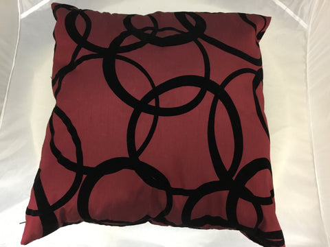 Maysa Red and Black Pillow