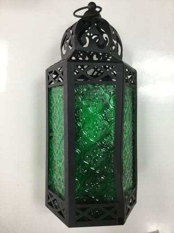 Moroccan green lantern