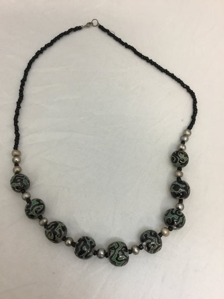 Black Ball Necklace