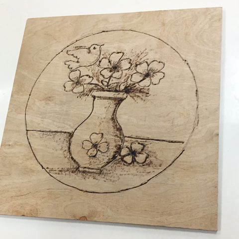 Male Wood Burner Piece