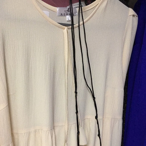 Cream color long dress